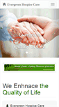 Mobile Screenshot of evergreenhospicecare.com